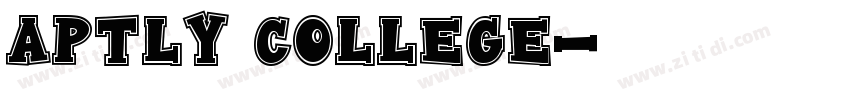 Aptly College字体转换
